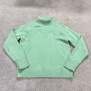 Tentree Pullover Wool Blend Mock Turtleneck Sweater Size Medium 10 Tree EUC